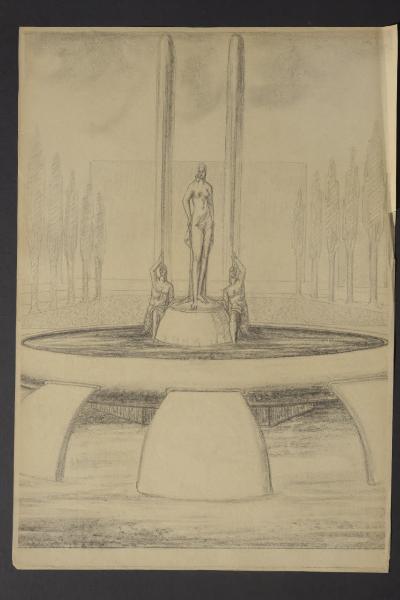 Disegno preparatorio per Fontana di Venere per Salsomaggiore Terme