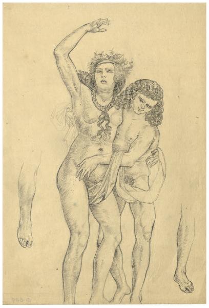Due figure (copia dall'Allegoria del potere dell'Amore di Cristofano Robetta)