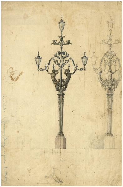 Progetti per i candelabri del Duomo