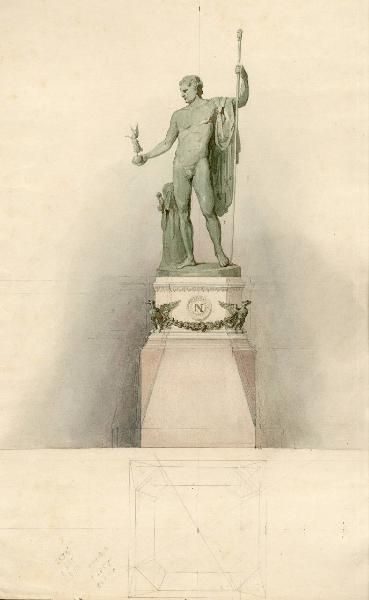 Progetto per il piedistallo della statua di Napoleone a Brera