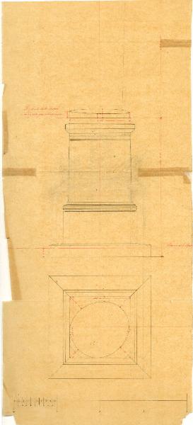Progetto per il piedistallo della statua di Napoleone a Brera