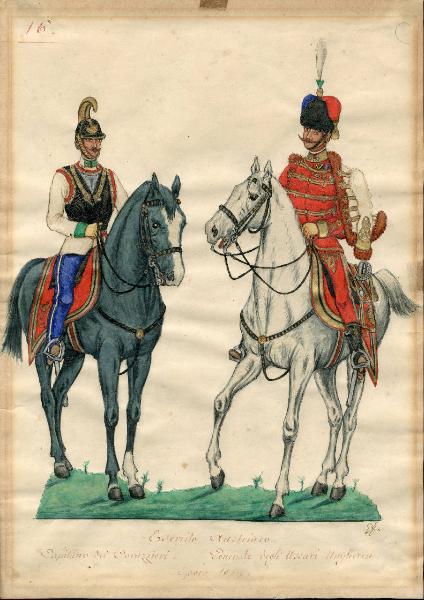 Esercito Austriaco Capitano dei Corazzieri, Generale degli Ussari Ungheresi Epoca 1849