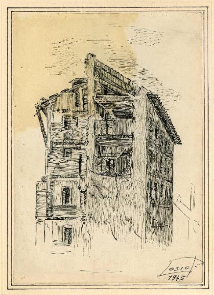 Milano - Casa bombardata - 1943