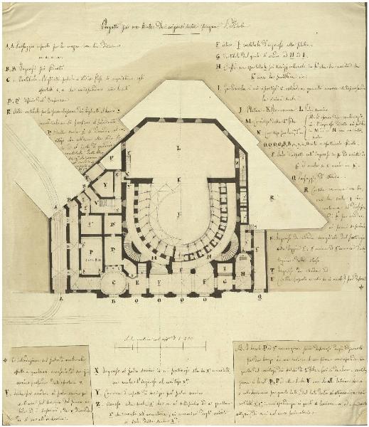 Progetto per un teatro da erigersi sulla piazza S. Fedele