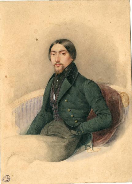 Autoritratto di Domenico Induno - 1848
