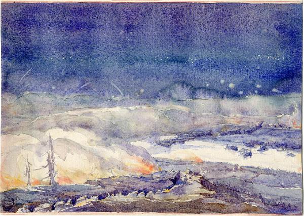 Attacco nemico con gas Zenson - 1917