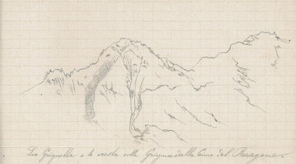 La Grignetta o la cresta colla Grignetta dalla Cima del Resegone.