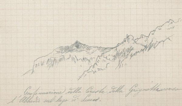 Continuazione della Cresta della Grignetta verso Abbadia sul lago di Lecco.