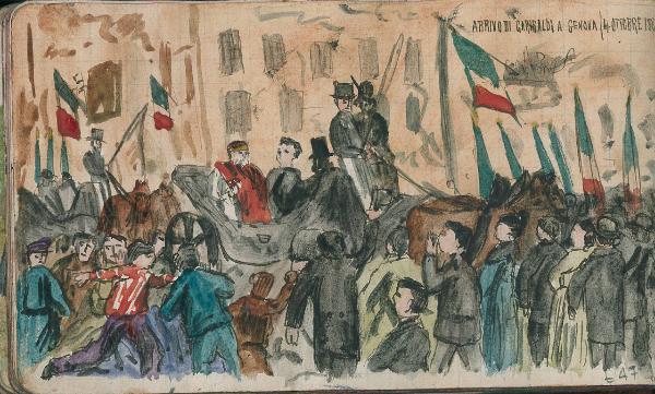 Arrivo di garibaldi a Genova (4 Ottobre 1880)