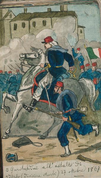 I Garibaldini all'assalto di Viterbo. (Divisione Arceri) 27 Ottobre 1867