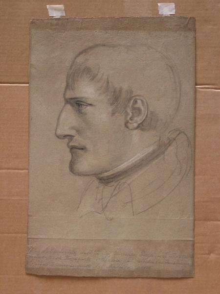 Studio per il dipinto "Il martirio di Cesare Battisti"Ritratto di Napoleone Bonaparte I Console. Studio per il dipinto "La Riconoscenza della Repubblica Italiana a Napoleone"
