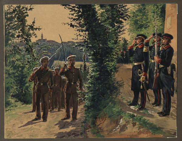 Titolo proprio: Volontari siciliani in Lombardia 1848