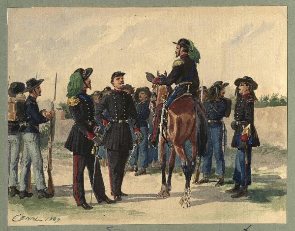 Titolo proprio: Esercito dell'Emilia: ufficiali, sottufficiali e truppa del battaglione be
rsaglieri