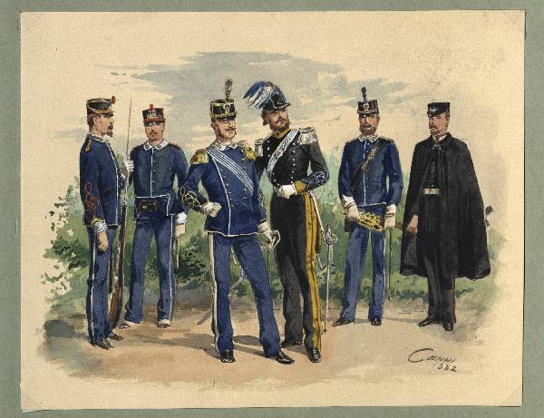 Titolo proprio: Uniformi di metà Ottocento della Repubblica di San Marino