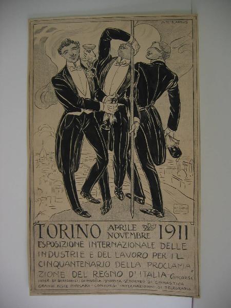 L'inaugurazione dell'esposizione di Torino.