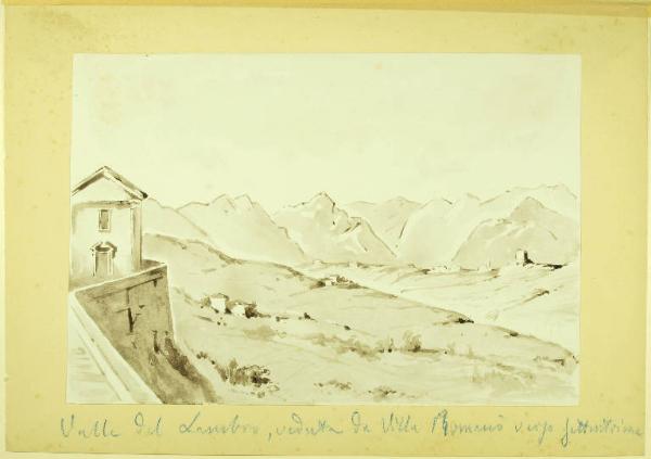 Valle del Lambro, veduta da Villa Romanò verso settentrione