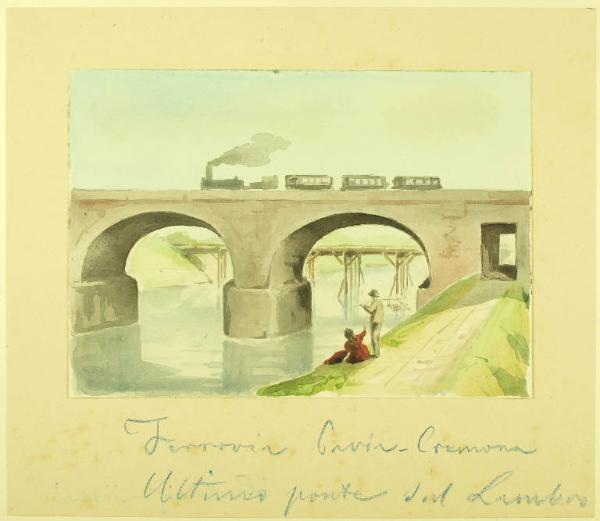 Ferrovia Pavia - Cremona. Ultimo ponte sul Lambro