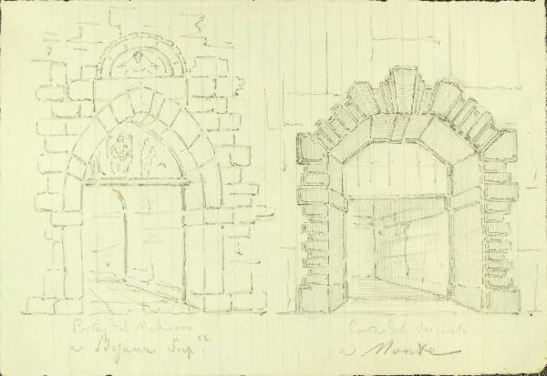 Portale medievale a Besana e portale seicentesco a Montesiro