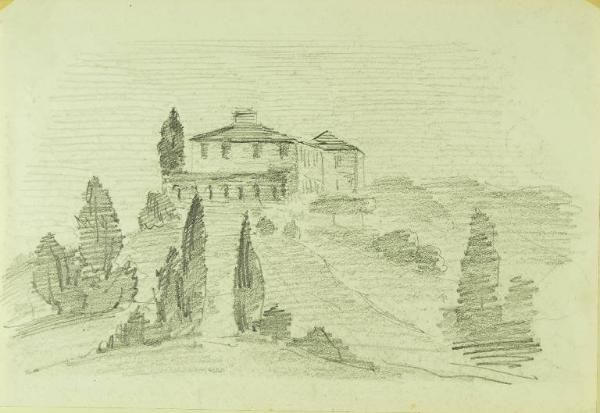 Veduta del complesso nobiliare di villa Greppi (Monticello Brianza)