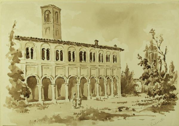 Chiostro dell'abbazia di Casoretto a Milano