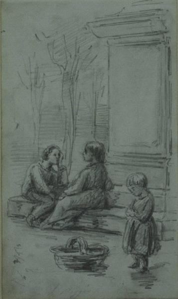 Bambini nei pressi di un monumento