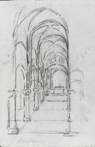 Interno dell'abbazia di Viboldone a San Giuliano Milanese