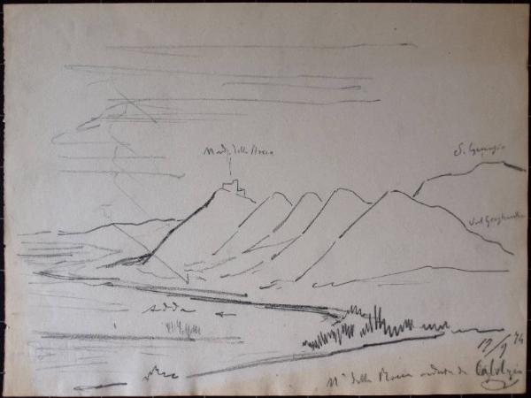 Veduta delle colline tra Airuno e il Monte San Genesio