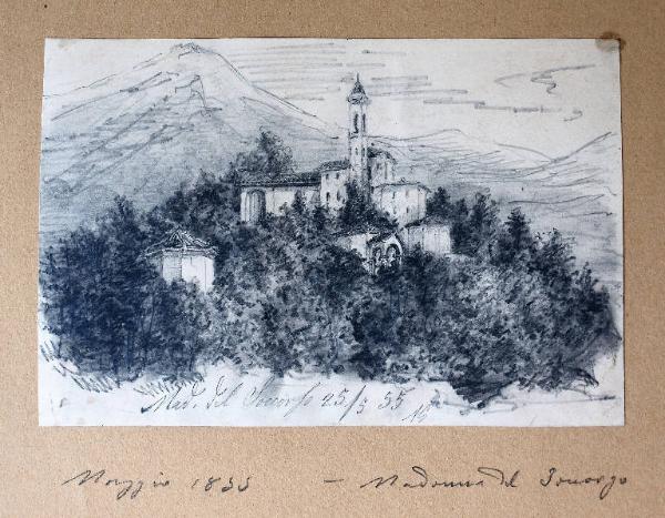 Veduta del Santuario della Madonna del Soccorso a Ossuccio