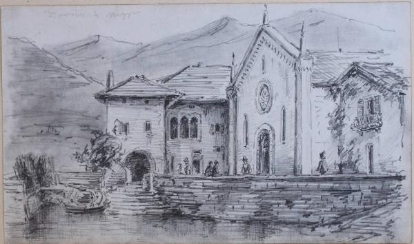 Chiesa di S. Tecla e lungolago a Torno