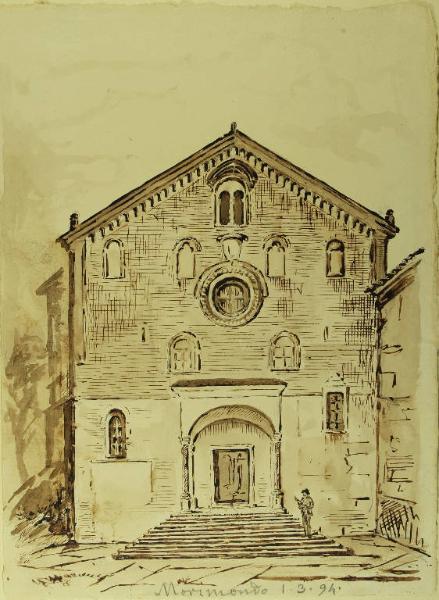 Facciata dell'abbazia di Morimondo