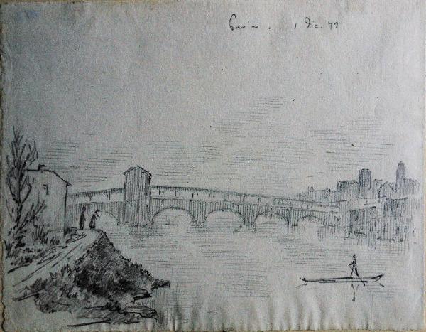 Ponte coperto sul Ticino a Pavia