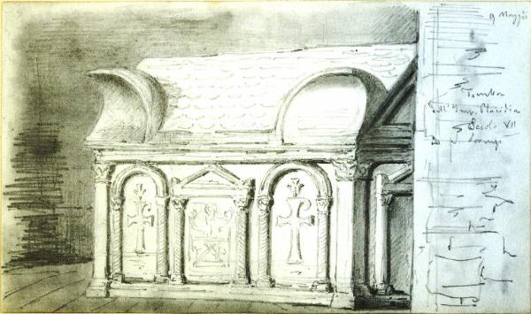 Scorcio del sarcofago di Galla Placidia in San Lorenzo a Milano
