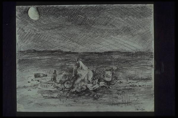 Paesaggio marino notturno