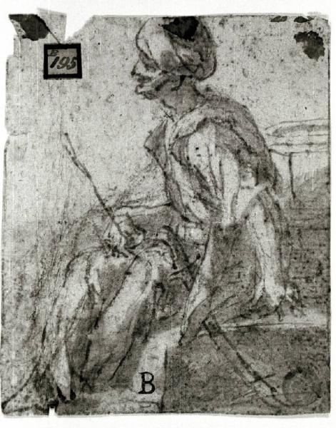 Figura maschile con turbante