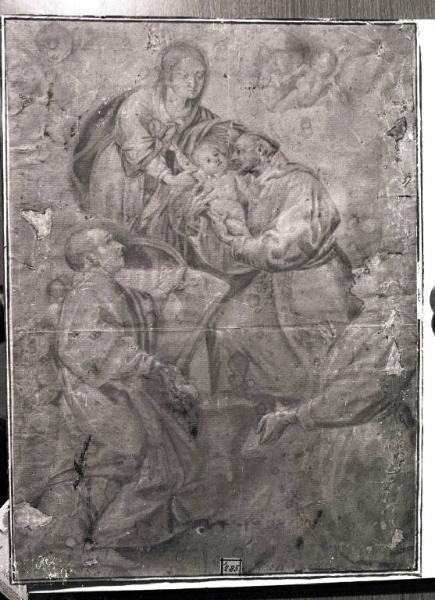 Madonna con Bambino, San Francesco d'Assisi e due Santi