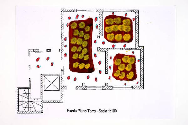 Composizione di forme geometriche, cerchi e colore