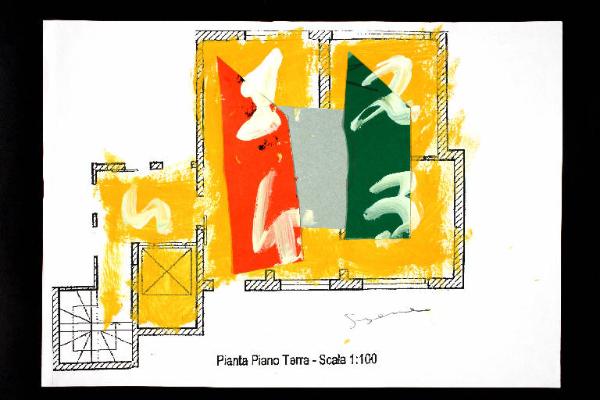 Composizione di numeri, forme geometriche e colore