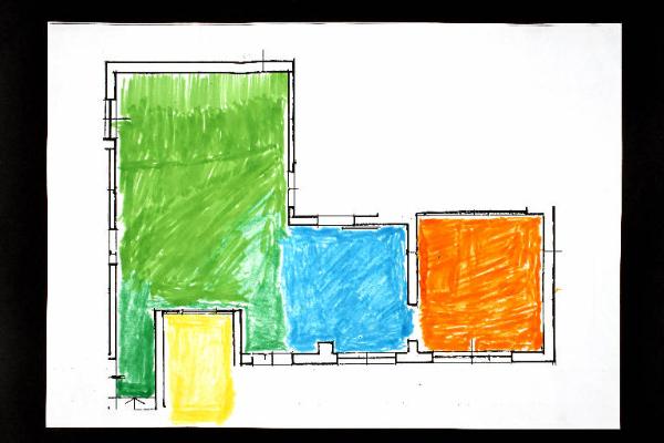 Composizione di forme geometriche e colore