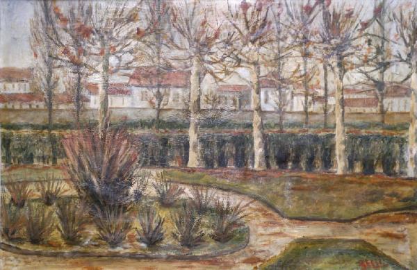 Paesaggio con alberi