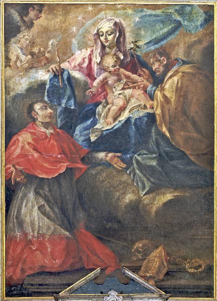 Sacra Famiglia con San Carlo Borromeo