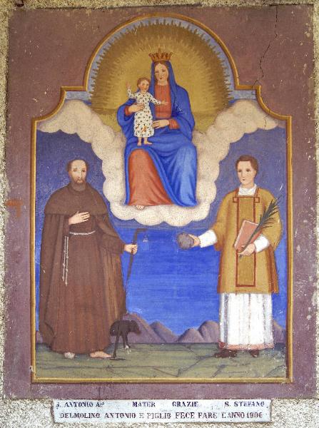 Madonna con Bambino con Sant'Antonio Abate e Santo Stefano