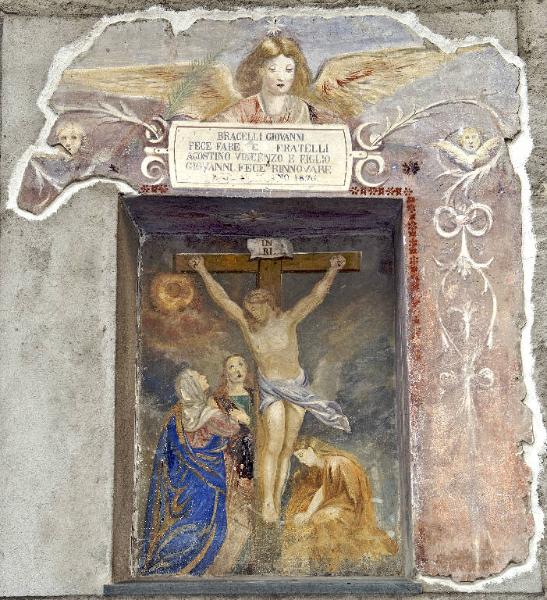 Cristo crocifisso con la Madonna, San Giovanni Evangelista e Santa Maria Maddalena