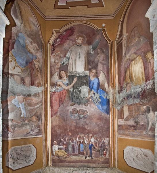 San Luigi Gonzaga e il miracolo dell'acqua, San Michele arcangelo, San Rocco, San Gregorio Magno e San Lorenzo