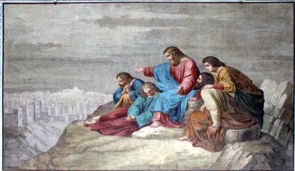 Cristo indica i segni premonitori della distruzione di Gerusalemme