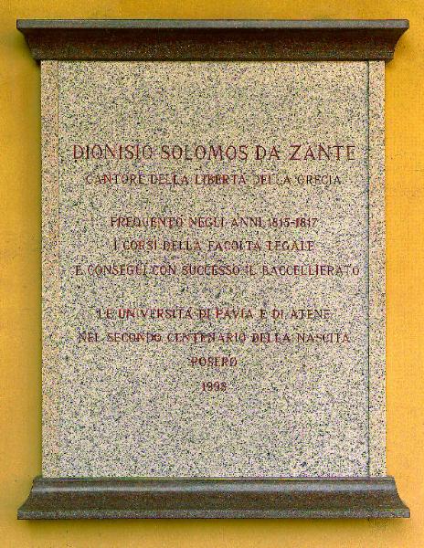 SOLOMOS DA ZANTE DIONISIO