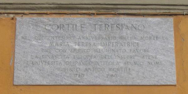 DEDICAZIONE CORTILE TERESIANO