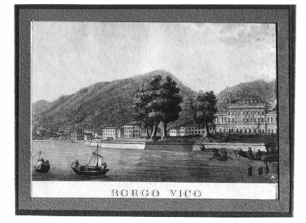 Veduta del Lago di Como, Borgo Vico.