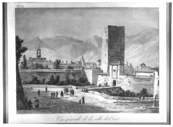 Veduta della città di Como, porta Torre.

.