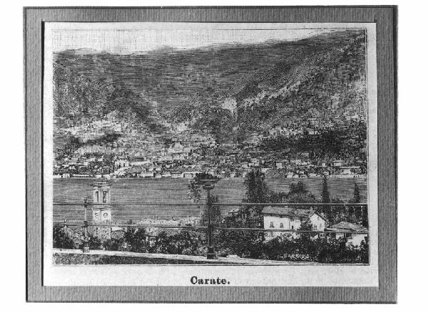 Veduta del lago di Como, Carate.