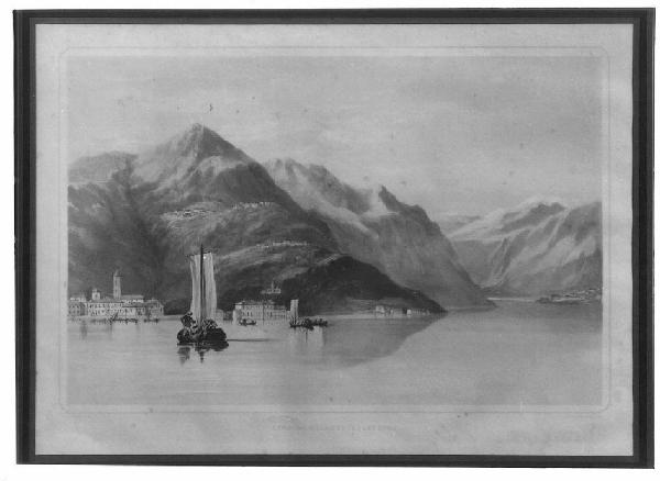 Veduta del lago di Como, Cernobbio.